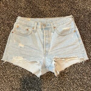 Levi’s High Waisted Denim Shorts